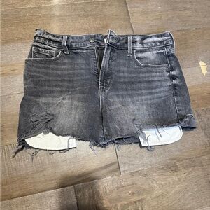 Old Navy Charcoal High Rise Denim Shorts